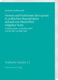 Cover: Formen und Funktionen des Layouts in arabischen Manuskripten anhand von Abschriften religi&ouml;ser Texte - Harrassowitz Verlag