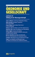 Cover: &Ouml;konomie und Gesellschaft / Bildung in der Wissensgesellschaft - Metropolis