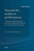 Cover: Narrativite, oralite et performance - Peeters Publishers