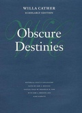 Cover: Obscure Destinies - University of Nebraska Press