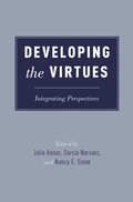 Cover: Developing the Virtues - OUP eBook