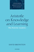 Cover: Aristotle on Knowledge and Learning - OUP eBook