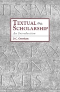 Cover: Textual Scholarship - Routledge