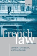 Cover: Principles of French Law - OUP Oxford