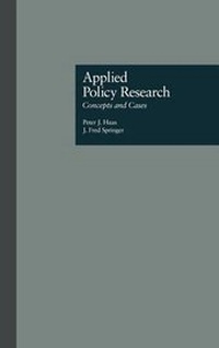 Enlarge image Cover: Applied Policy Research - CRC Press