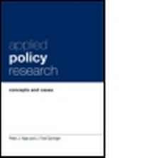Enlarge image Cover: Applied Policy Research - CRC Press