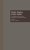 Cover: Public Rights, Public Rules - Routledge