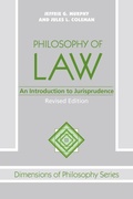 Cover: Philosophy Of Law - Westview Press Inc
