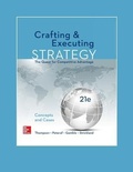 Cover: Crafting & Executing Strategy: The Quest for Competitive Advantage: Concepts and Cases - McGraw-Hill Education