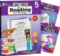 Cover: 180 Days (TM): Reading, Writing and Math for Grade 5: 3-Book Set - Shell Educational Publishing