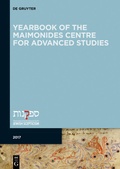 Cover: Yearbook of the Maimonides Centre for Advanced Studies. 2017 - De Gruyter