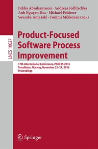 Enlarge image Cover: Product-Focused Software Process Improvement - Springer