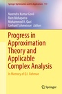 Cover: Progress in Approximation Theory and Applicable Complex Analysis - Springer