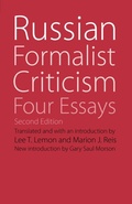 Cover: Russian Formalist Criticism - University of Nebraska Press