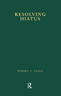 Cover: Resolving Hiatus - Routledge
