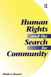 Enlarge image Cover: Human Rights And The Search For Community - Westview Press Inc
