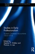 Cover: Studies in Early Professionalism - Routledge