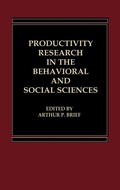 Bild: Productivity Research in the Behavioral and Social Sciences - Praeger Publishers Inc