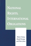 Cover: National Rights, International Obligations - Westview Press Inc