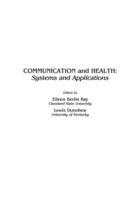 Enlarge image Cover: Communication and Health - Routledge