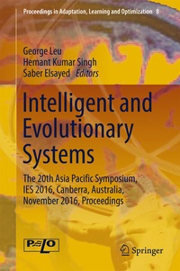 Enlarge image Cover: Intelligent and Evolutionary Systems - Springer