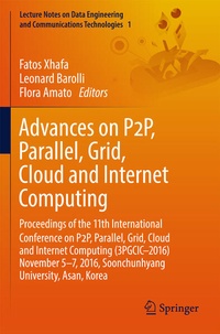 Enlarge image Cover: Advances on P2P, Parallel, Grid, Cloud and Internet Computing - Springer