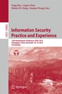 Cover: Information Security Practice and Experience - Springer