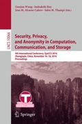 Cover: Security, Privacy, and Anonymity in Computation, Communication, and Storage - Springer