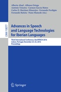 Cover: Advances in Speech and Language Technologies for Iberian Languages - Springer