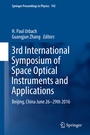 Cover: 3rd International Symposium of Space Optical Instruments and Applications - Springer