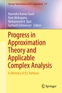 Cover: Progress in Approximation Theory and Applicable Complex Analysis - Springer