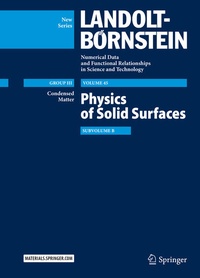 Enlarge image Cover: Physics of Solid Surfaces - Springer