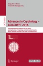 Cover: Advances in Cryptology - ASIACRYPT 2016 - Springer