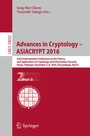 Cover: Advances in Cryptology - ASIACRYPT 2016 - Springer
