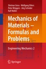 Cover: Mechanics of Materials - Formulas and Problems - Springer