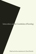 Cover: Antisemitism and the Constitution of Sociology - University of Nebraska Press