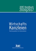 Cover: JUVE Handbuch Wirtschaftskanzleien 2016/2017 - JuVe