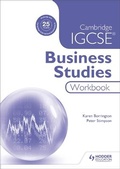 Cover: Cambridge IGCSE Business Studies Workbook - Hodder Education