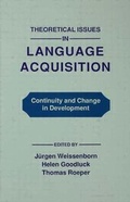 Cover: Theoretical Issues in Language Acquisition - Lawrence Erlbaum Associates Inc