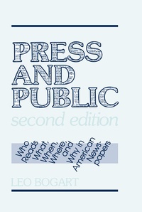 Enlarge image Cover: Press and Public - Routledge