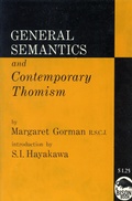 Cover: General Semantics and Contemporary Thomism - University of Nebraska Press