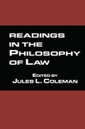 Cover: Readings in the Philosophy of Law - Routledge