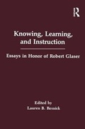 Cover: Knowing, Learning, and instruction - Lawrence Erlbaum Associates Inc