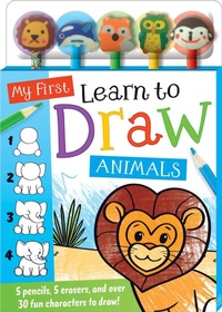 Enlarge image Cover: My First Learn to Draw Animals 5-Pencil Set - Silver Dolphin Books