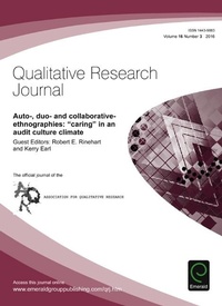 Enlarge image Cover: Auto-, duo- and collaborative- ethnographies - Emerald Group Publishing Limited