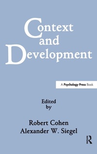 Enlarge image Cover: Context and Development - Psychology Press