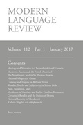 Cover: Modern Language Review (112 - Modern Humanities Research Association