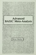 Cover: Advanced Basic Meta-analysis - Psychology Press