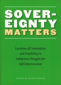 Cover: Sovereignty Matters - University of Nebraska Press