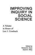 Cover: Improving Inquiry in Social Science - Routledge